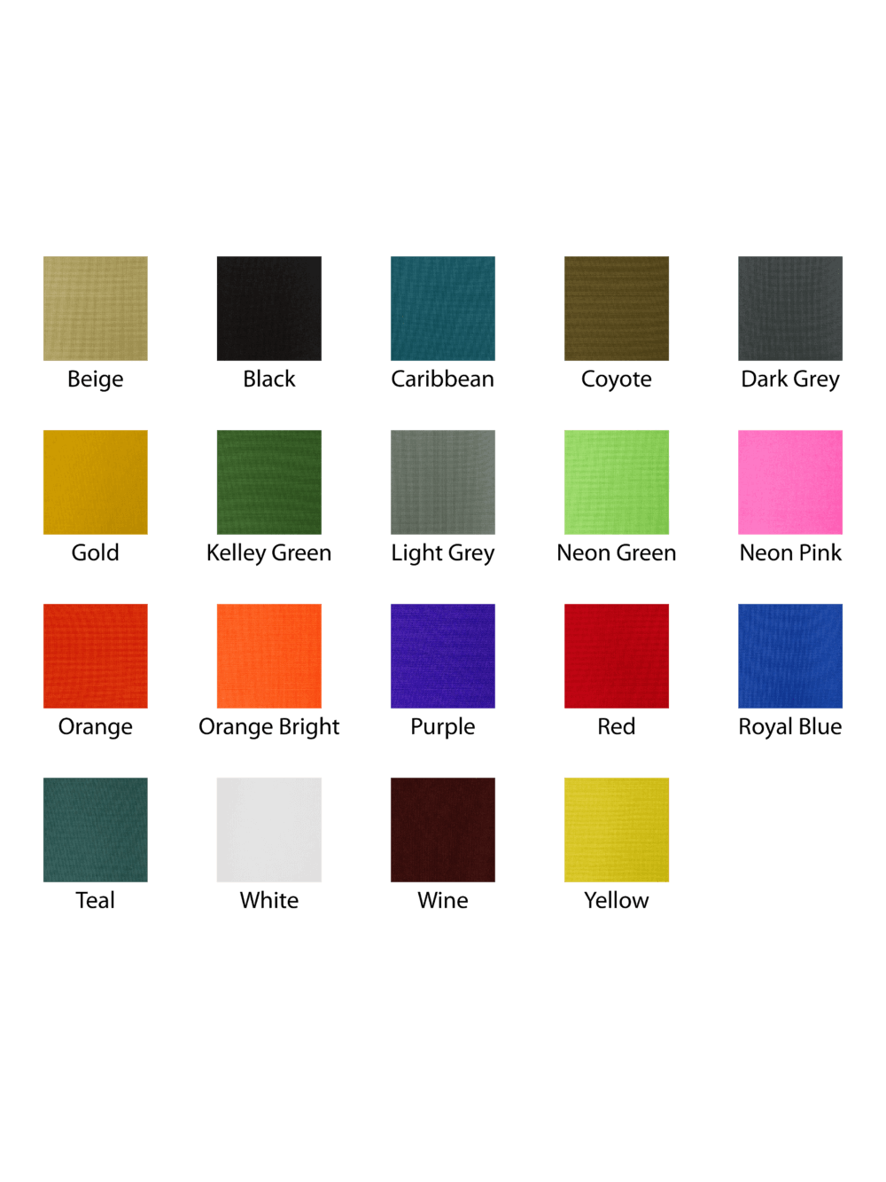 crash pad colors